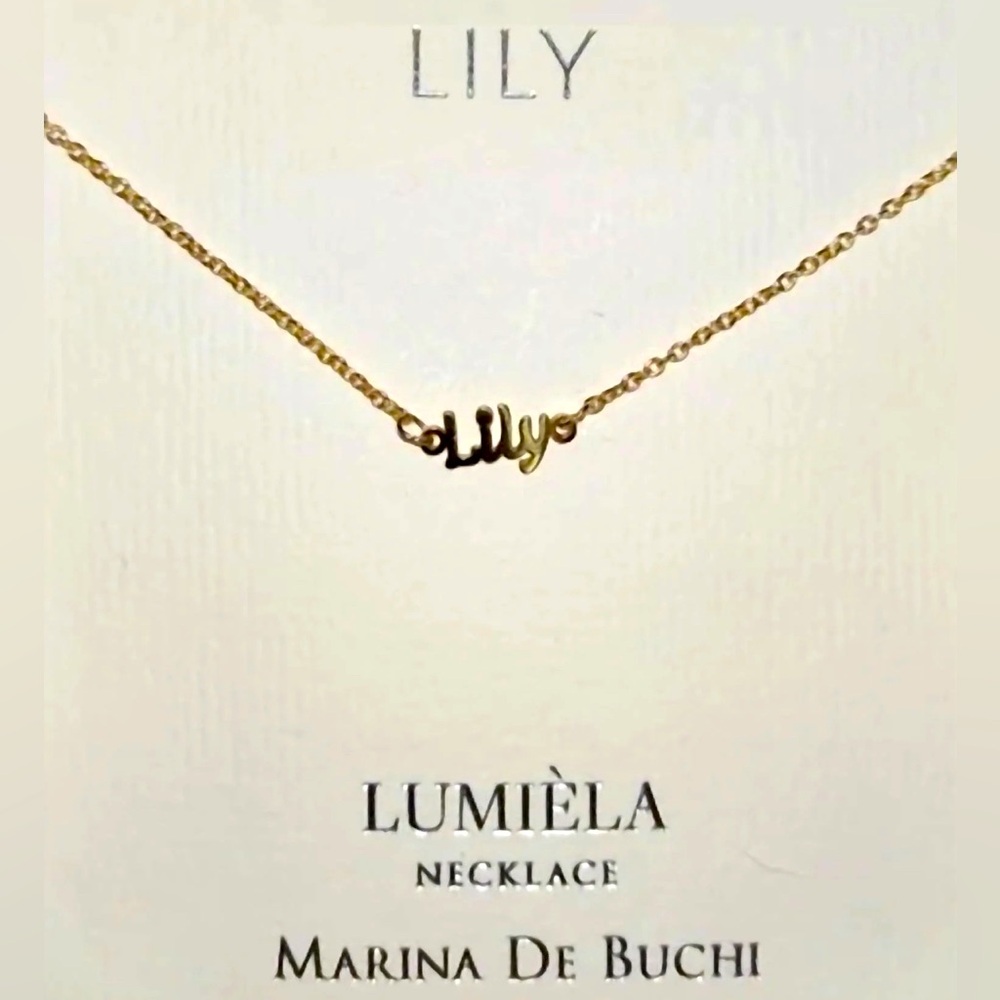 MARINA DE BUCHI LUMIÈLA NECKLACE Name “Lily” - 20”
